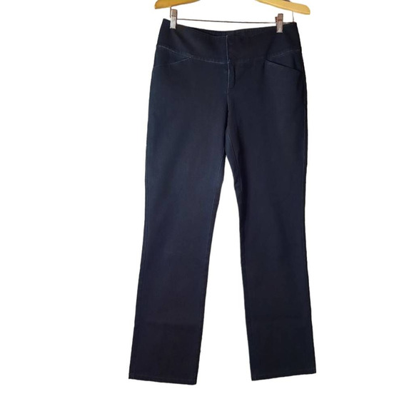 Lafayette 148 Womens 4 Thomson Slim Skinny Jeans Black Stretch Mid Rise Denim - Picture 1 of 12